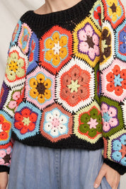 Gram Gram's Chunky Oversized Crochet Sweater - Westly