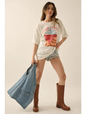 Grand Canyon Oversized Distressed Graphic Tee - Westly