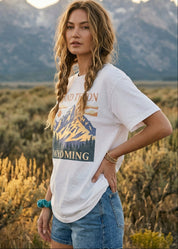 Grand Teton Wyoming Oversized Graphic Tee - Westly