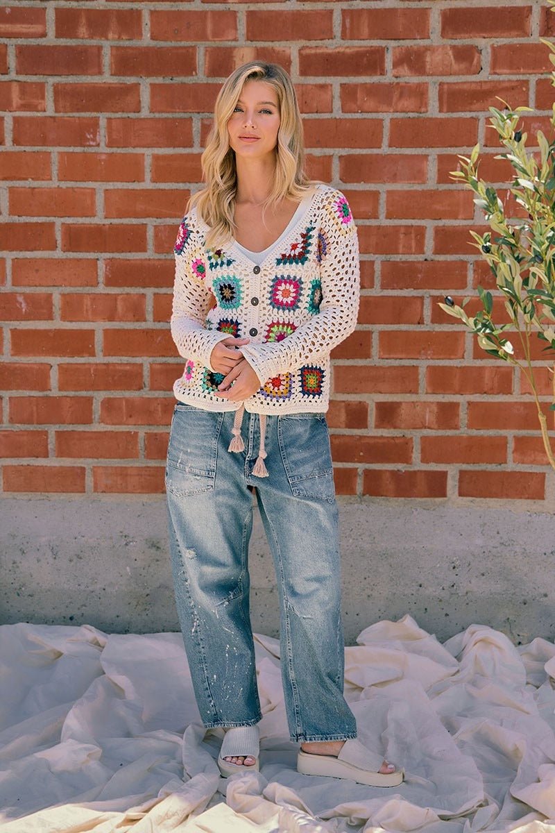 Gran's Crochet Square Cardigan - Westly