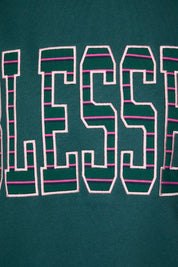 Grateful Blessed Mock Neck Sweatshirt in Hunter Green - product photo 16