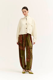 Greystone Funnel Neck Cropped Cardigan - Westly