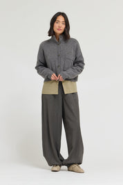 Greystone Funnel Neck Cropped Cardigan - Westly