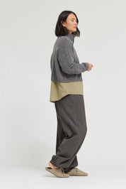 Greystone Funnel Neck Cropped Cardigan - Westly