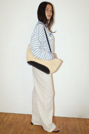 Gulfstream Fish Stripe Sweater - Dusty Blue