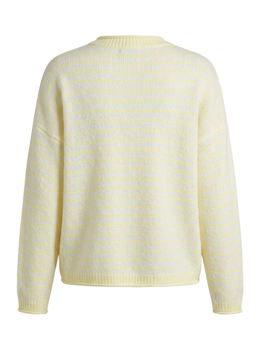 Gulfstream Fish Stripe Sweater - Lemon