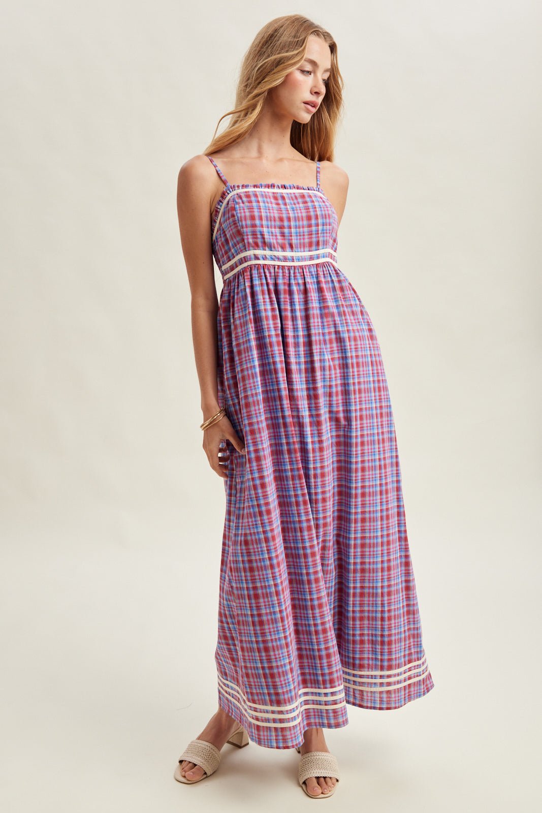 Hadley Contrast Band Midi Dress - Westly