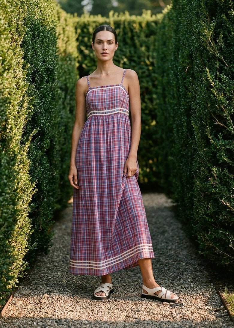 Hadley Contrast Band Midi Dress - Westly
