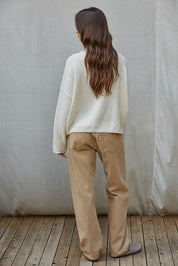 Harbor Catch Lobster Knit Sweater in Cream Orange - product photo 4