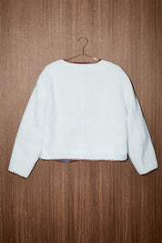 Hayward Reversible Denim Fleece Jacket in Denim Cream - product photo 9