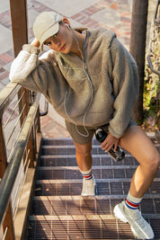 Head Start Quarter-Zip Sherpa Hoodie - Westly