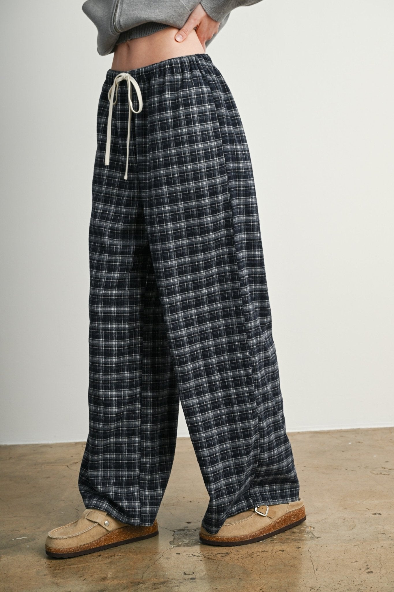 Hearthstone Plaid Drawstring Pants - Westly
