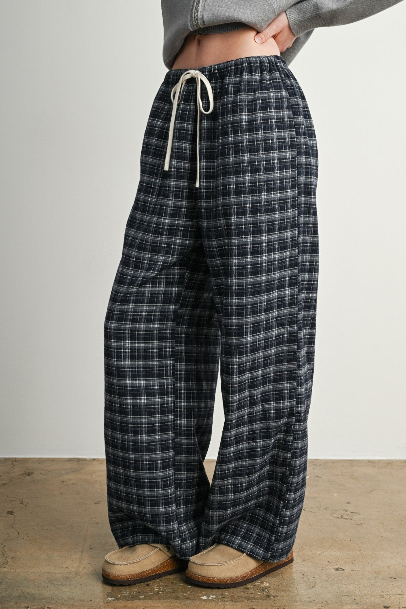 Hearthstone Plaid Drawstring Pants - Westly