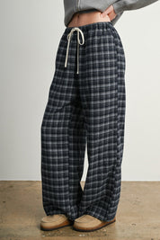 Hearthstone Plaid Drawstring Pants - Westly