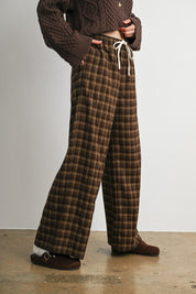 Hearthstone Plaid Drawstring Pants - Westly