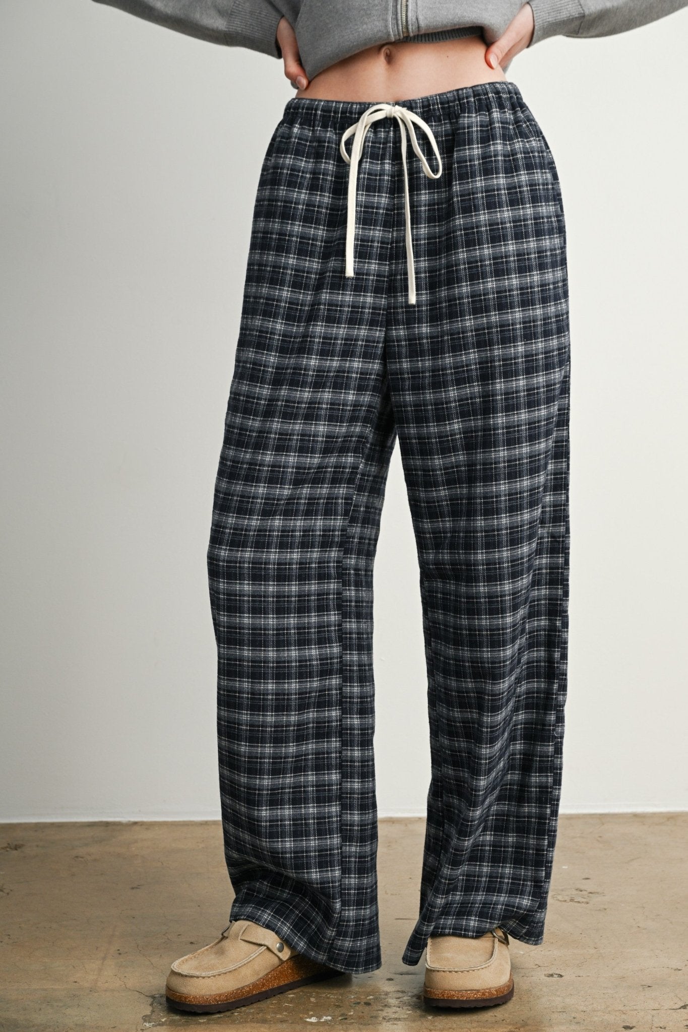 Hearthstone Plaid Drawstring Pants - Westly