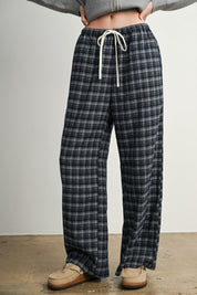 Hearthstone Plaid Drawstring Pants - Westly