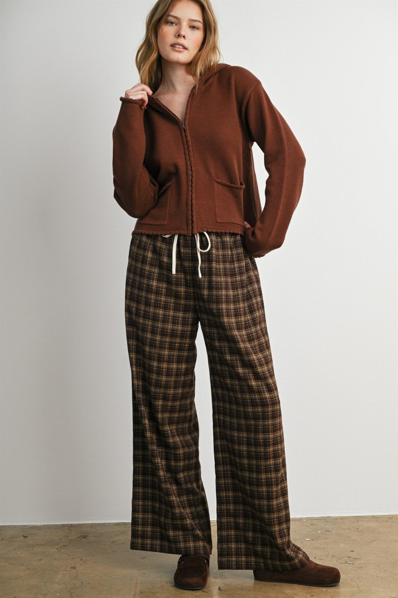 Hearthstone Plaid Drawstring Pants - Westly
