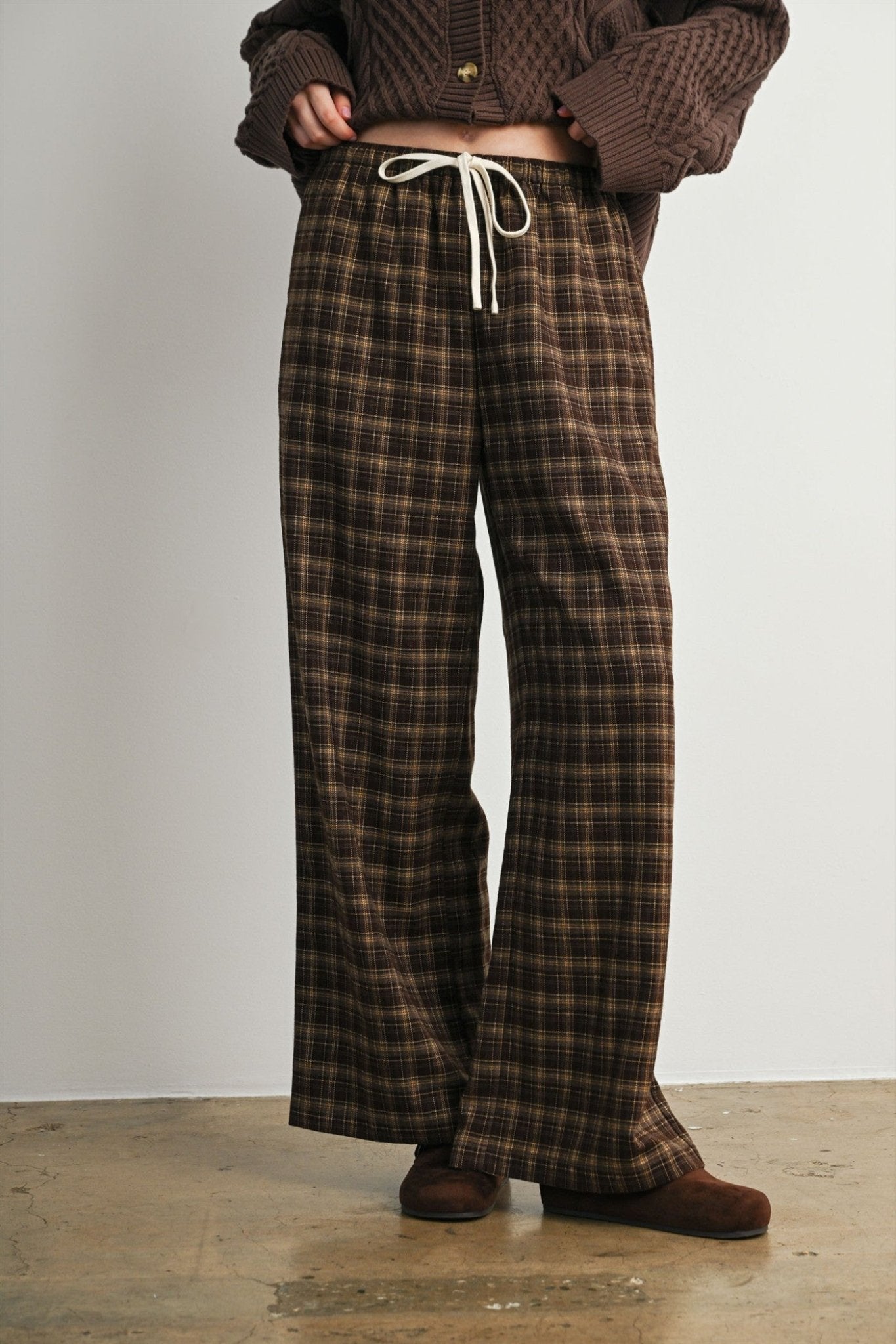Hearthstone Plaid Drawstring Pants - Westly