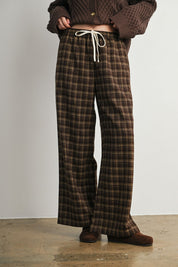 Hearthstone Plaid Drawstring Pants - Westly