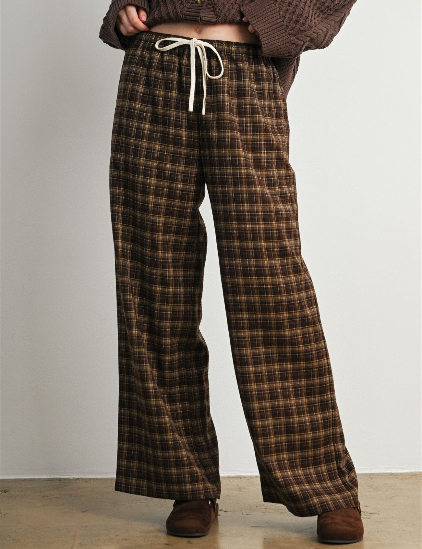 Hearthstone Plaid Drawstring Pants - Westly