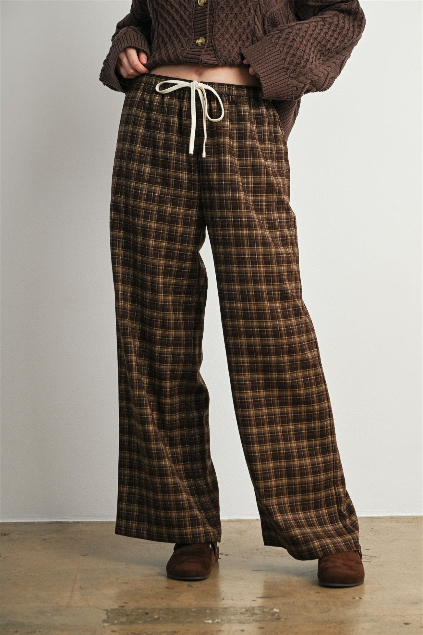 Hearthstone Plaid Drawstring Pants - Westly