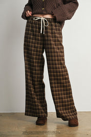 Hearthstone Plaid Drawstring Pants - Westly