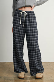 Hearthstone Plaid Drawstring Pants - Westly