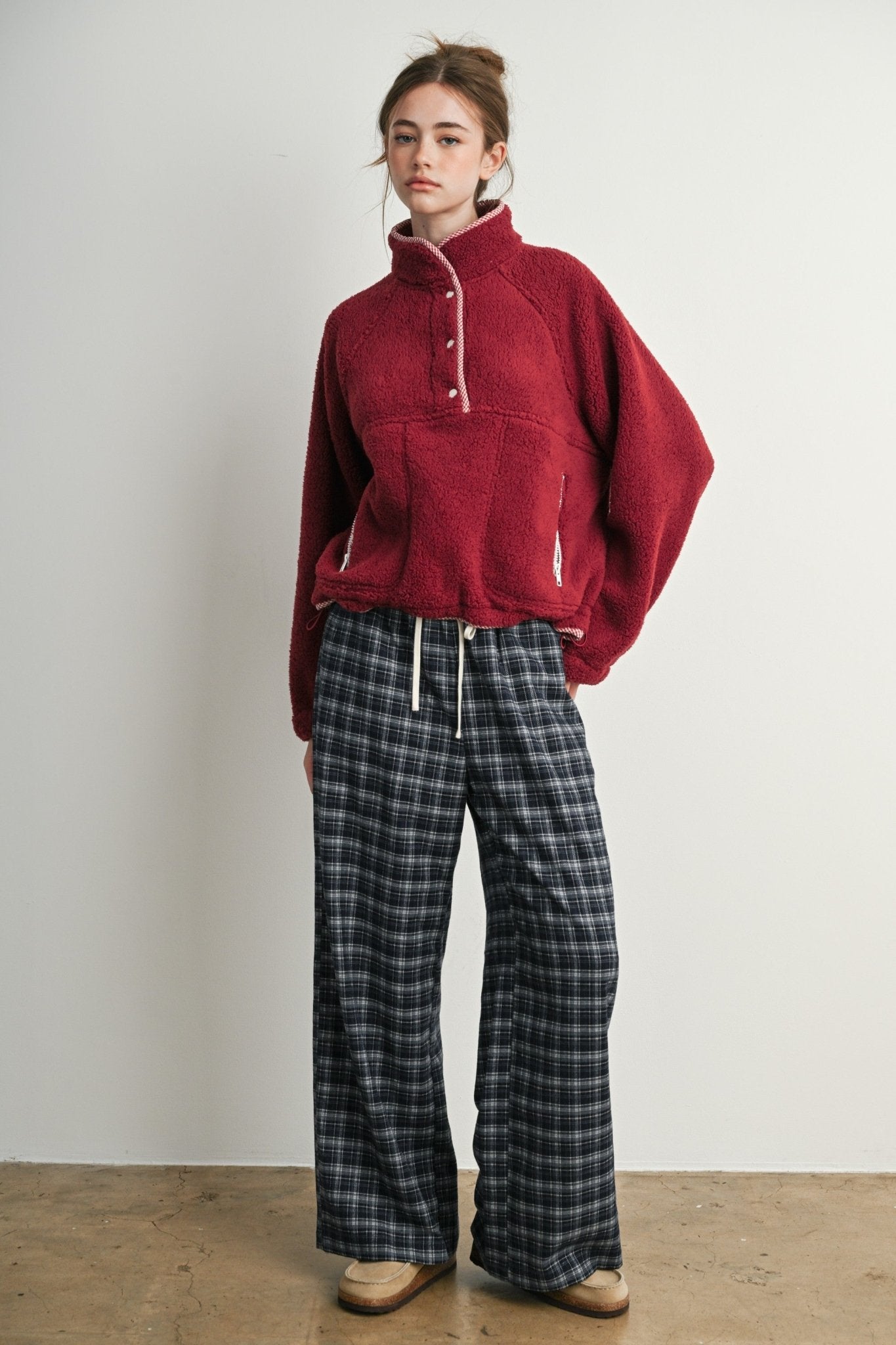 Hearthstone Plaid Drawstring Pants - Westly