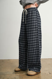 Hearthstone Plaid Drawstring Pants - Westly