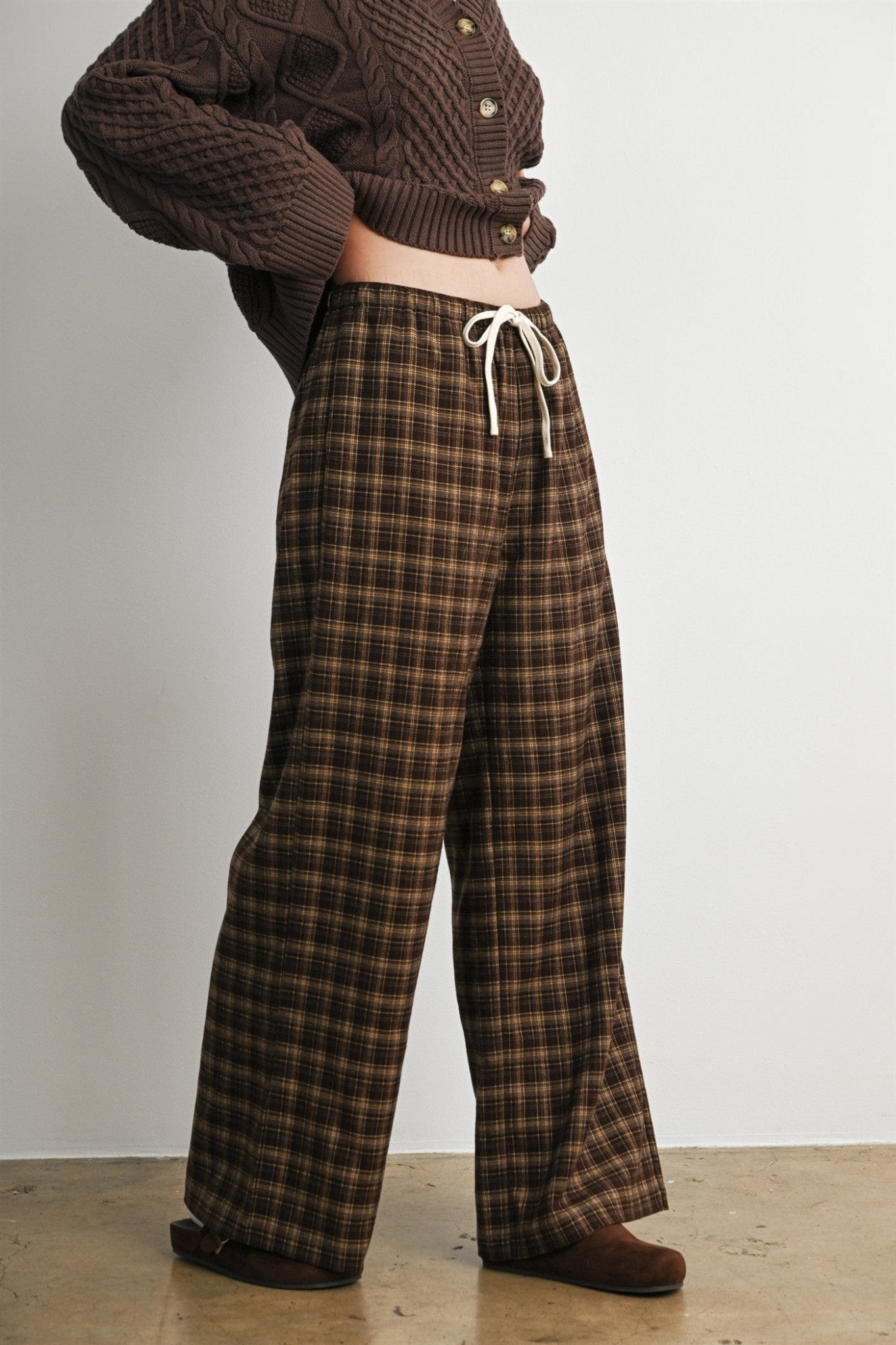 Hearthstone Plaid Drawstring Pants - Westly