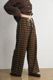 Hearthstone Plaid Drawstring Pants - Westly