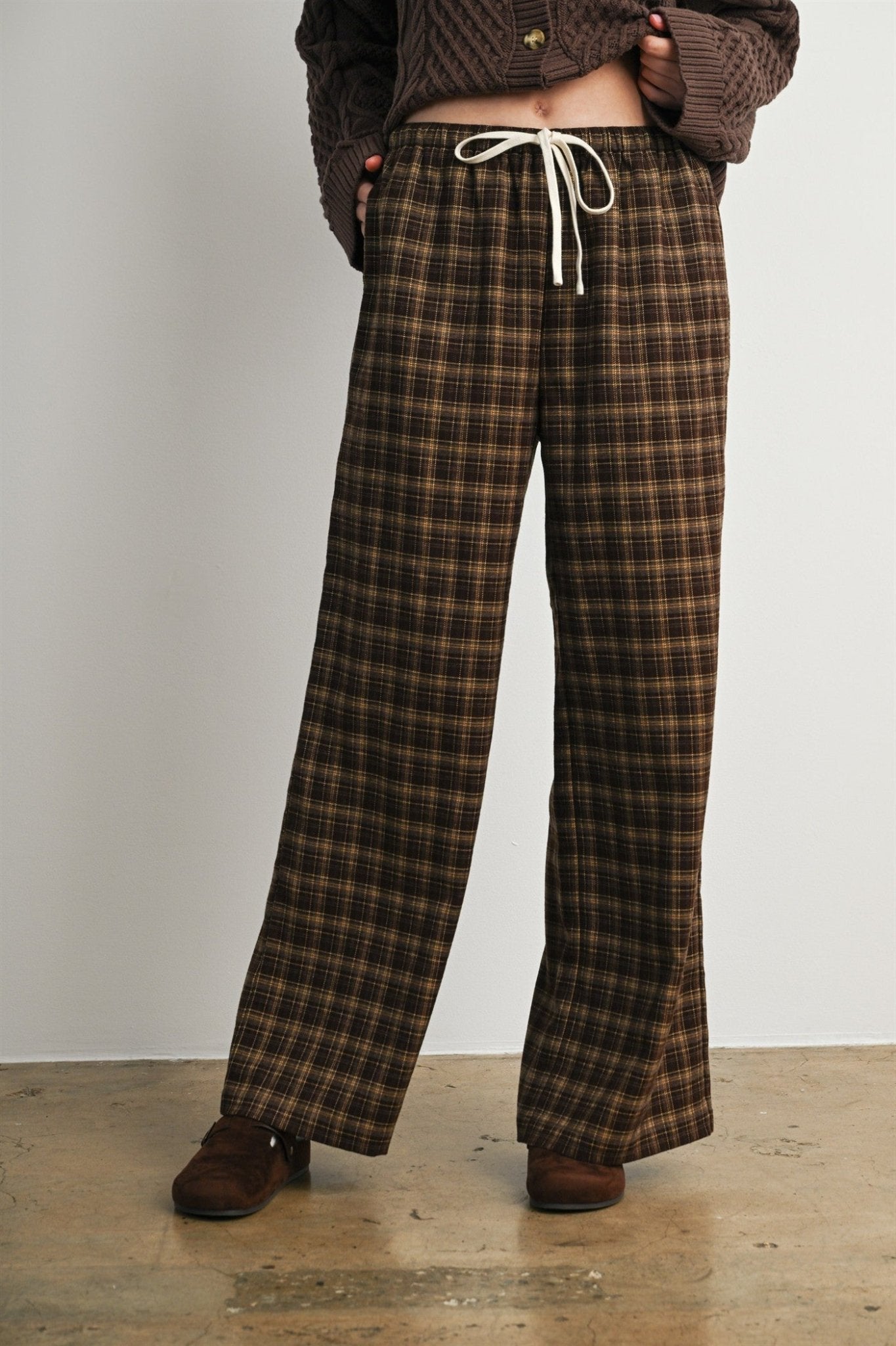 Hearthstone Plaid Drawstring Pants - Westly