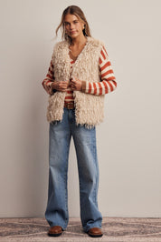 Hearthwood Shaggy Faux Fur Vest - Westly