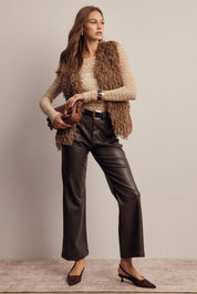 Hearthwood Shaggy Faux Fur Vest - Westly