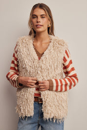 Hearthwood Shaggy Faux Fur Vest - Westly