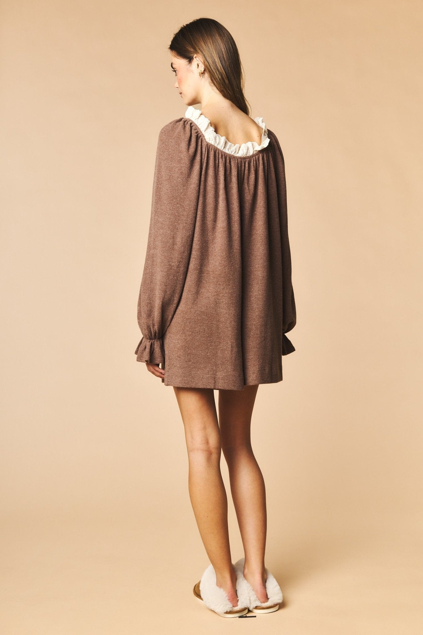 Heartstrings Ruffle Pocket Lounge Romper - Westly