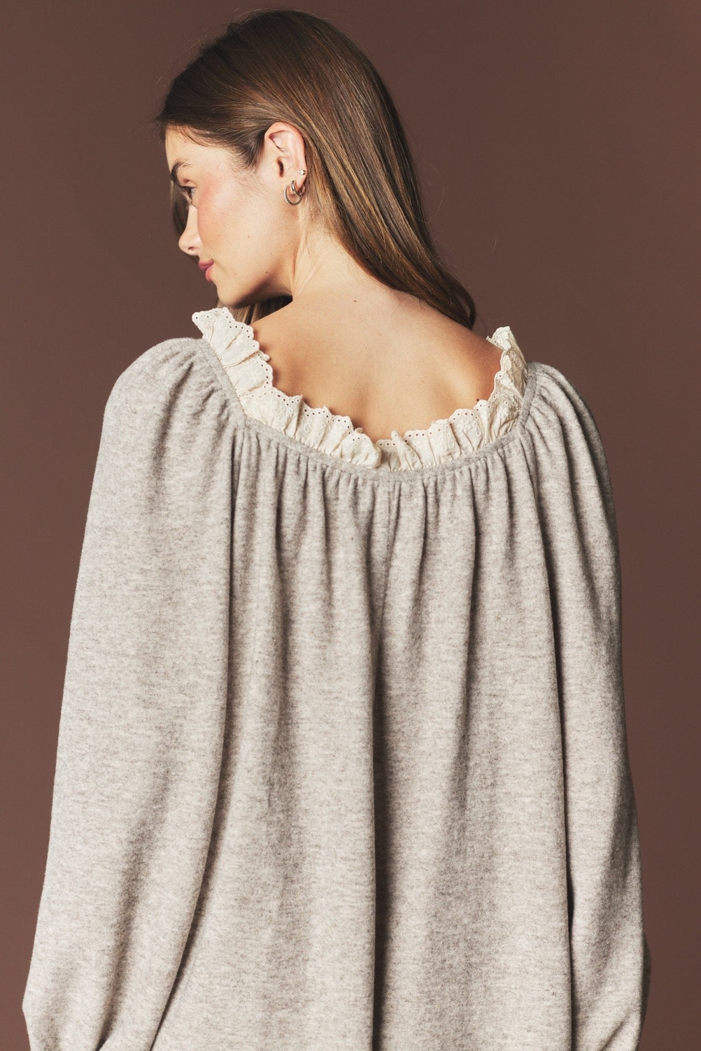Heartstrings Ruffle Pocket Lounge Romper - Westly