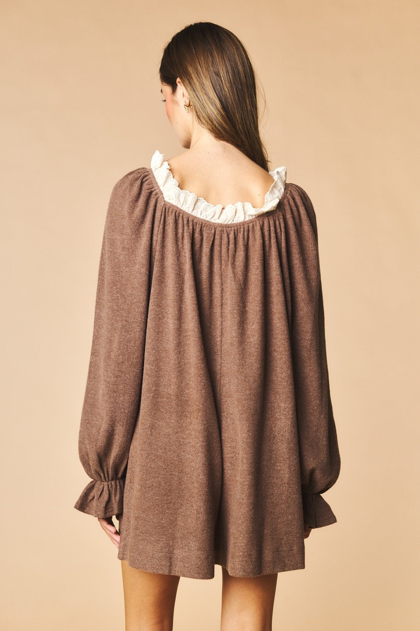 Heartstrings Ruffle Pocket Lounge Romper - Westly
