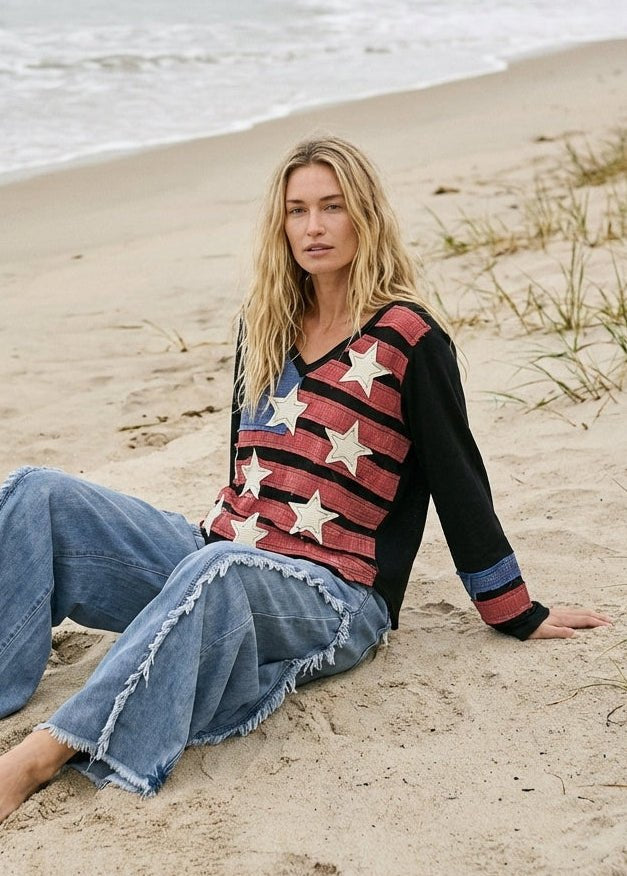 Heritage Patchwork Knit Top - Westly