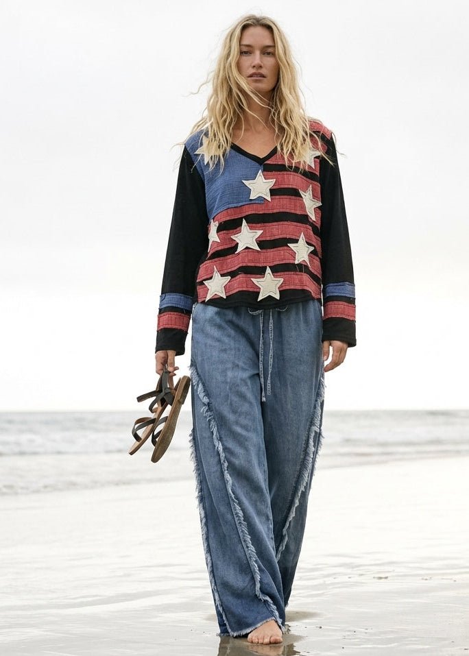 Heritage Patchwork Knit Top - Westly