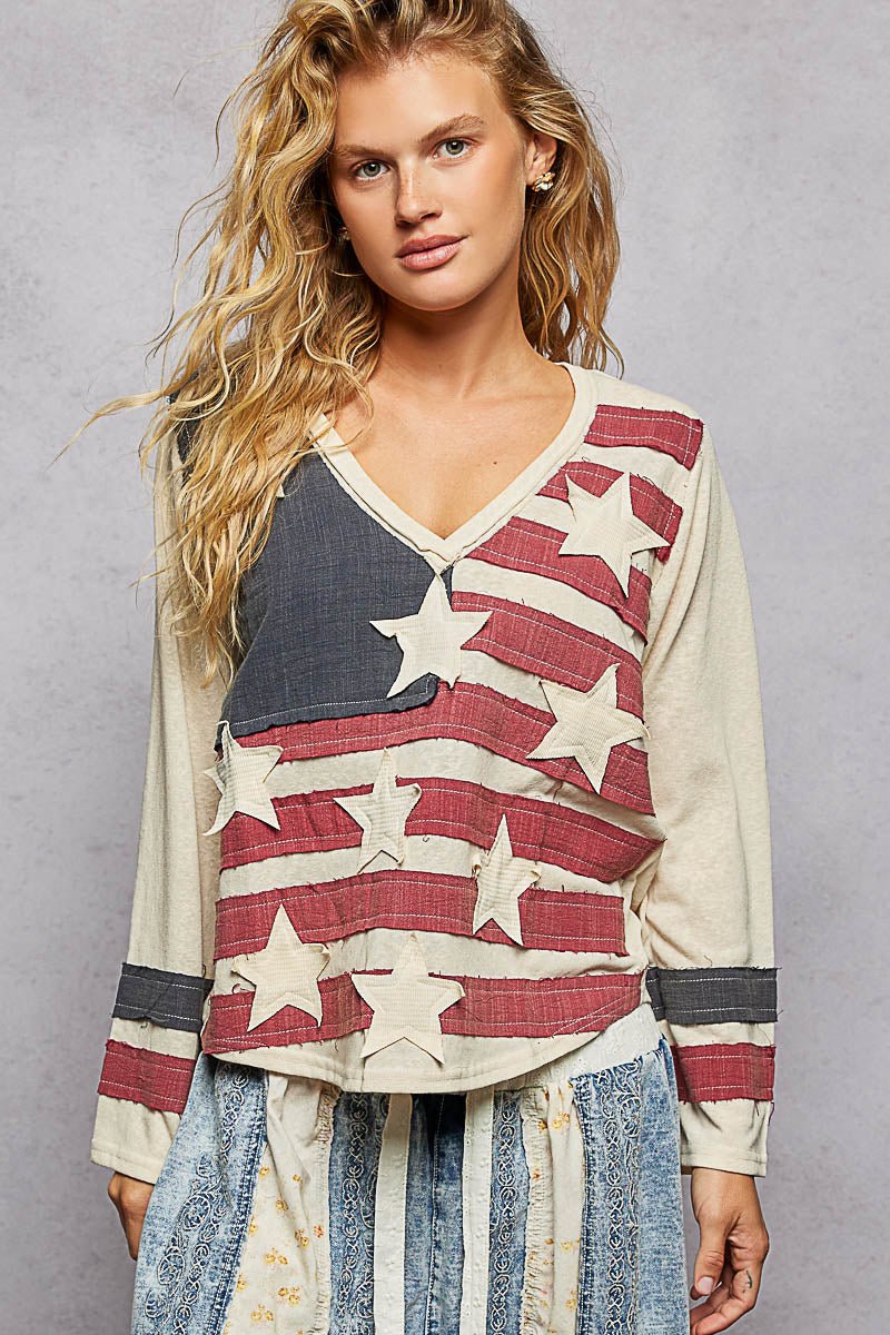 Heritage Patchwork Knit Top - Westly