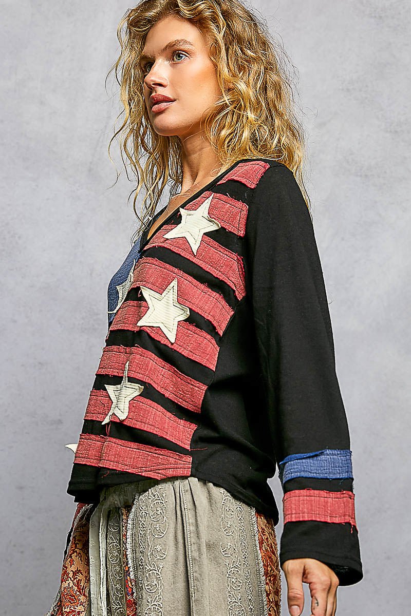 Heritage Patchwork Knit Top - Westly