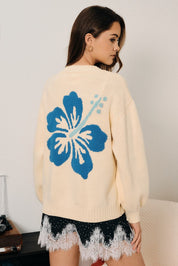 Hibiscus Hideaway Knit Cardigan - Westly