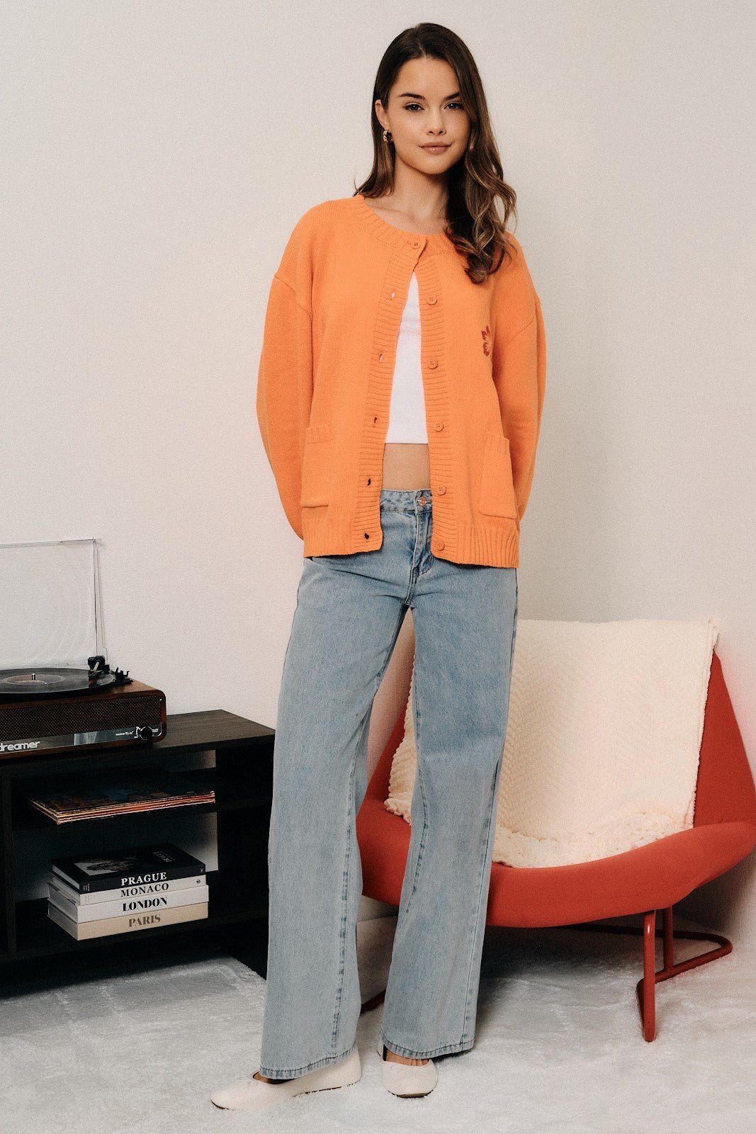 Hibiscus Hideaway Knit Cardigan - Westly