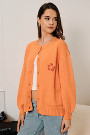 Hibiscus Hideaway Knit Cardigan - Westly