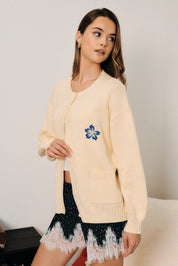Hibiscus Hideaway Knit Cardigan - Westly