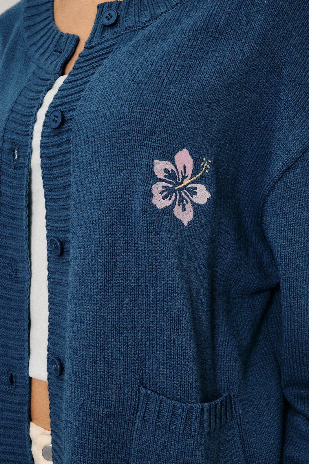 Hibiscus Hideaway Knit Cardigan - Westly