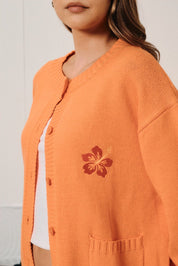 Hibiscus Hideaway Knit Cardigan - Westly