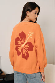 Hibiscus Hideaway Knit Cardigan - Westly